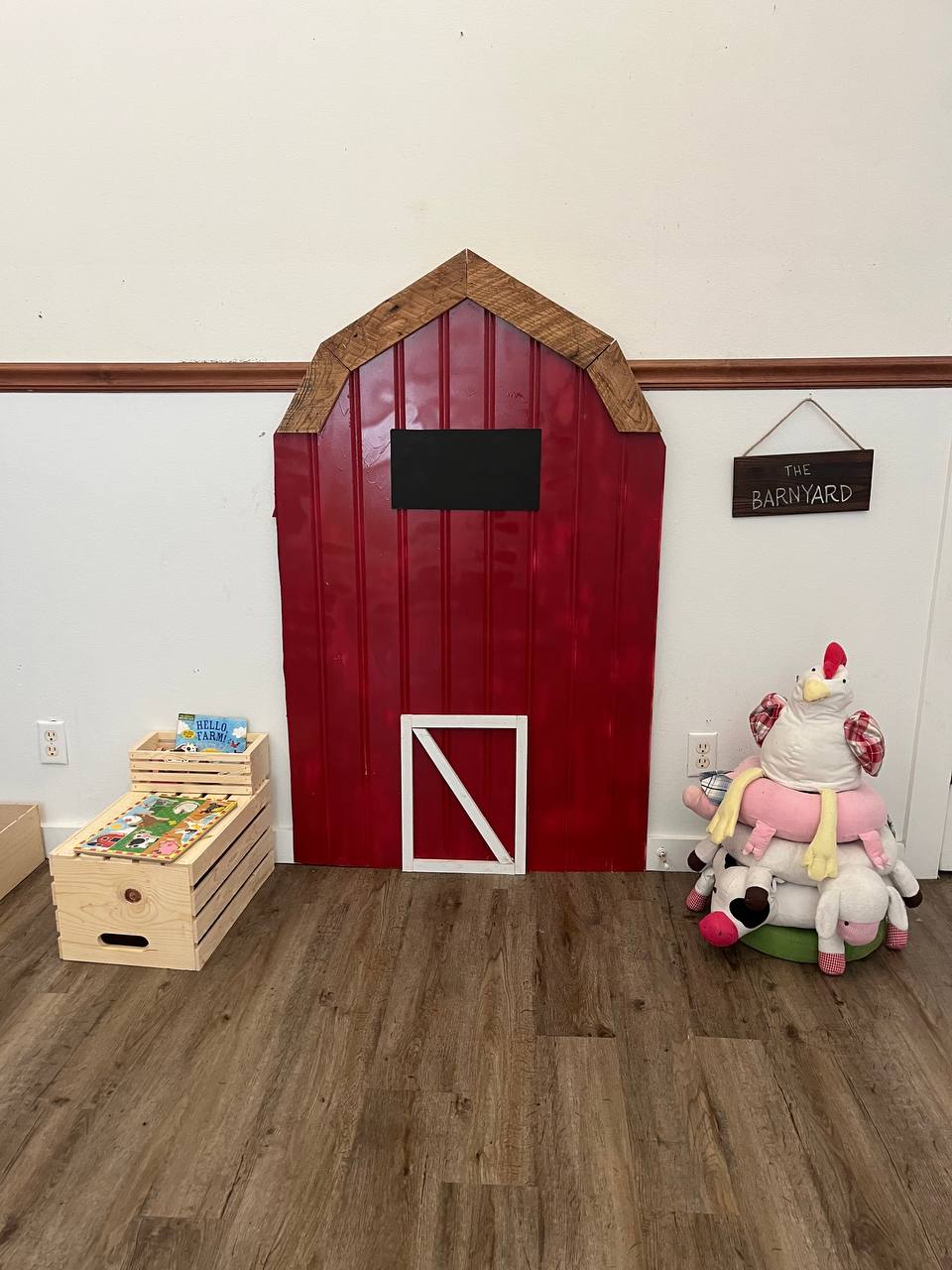 The Barnyard storefront at Storybook Settlement birthday party venue