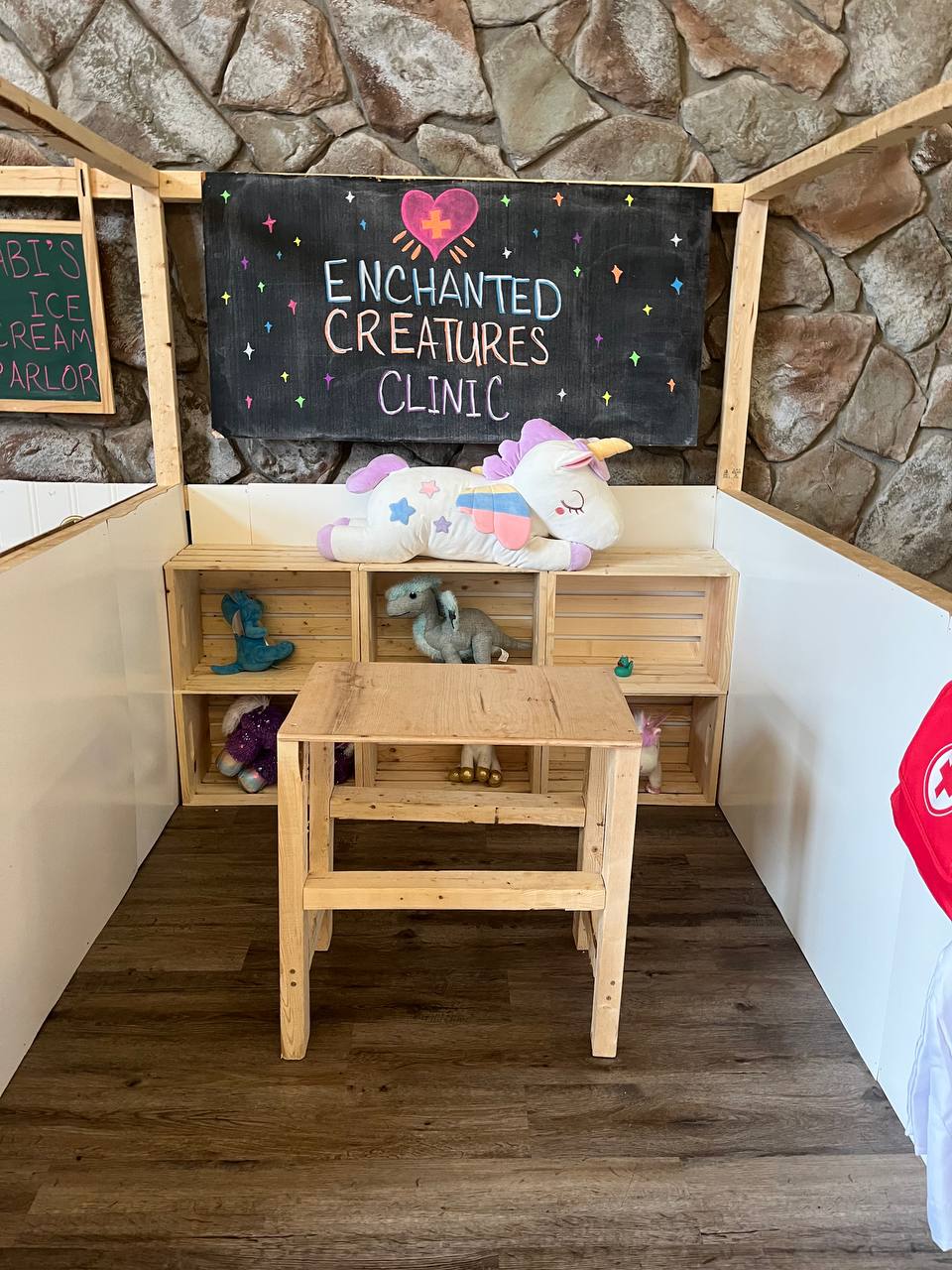 Enchanted Creatures Clinic for imaginative play at birthday parties