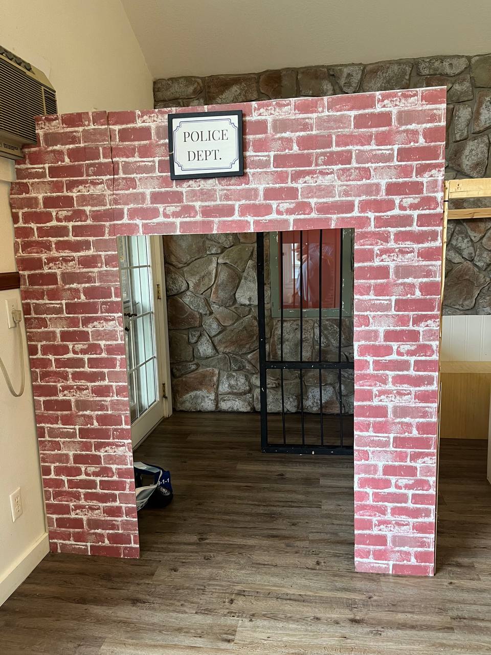 Police Department imaginative play storefront